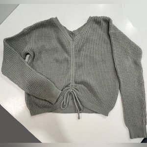 Sincerely Jules - Green knit synched sweater